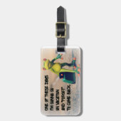 Vergessen Sie, zurückzukommen Gepäckanhänger (Vorderseite vertikal)