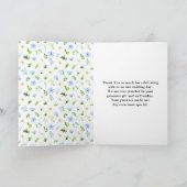 Vergessen Sie's-Me-Nots und Daisies-Floral Wedding Dankeskarte (Innenseite)