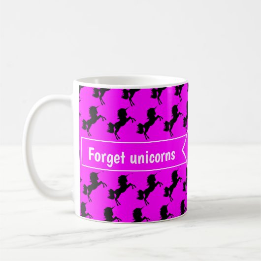 VERGESSEN UNICORNS JESUS IST WIRKLICH Christliches Kaffeetasse (Links)