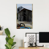 Vergessene AI Digital Fantasy Art Print Rustic She Poster (Heimbüro)