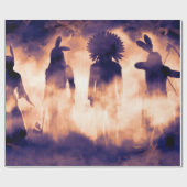 Vergessene amerikanische Krieger, die von ihm herv Geschenkpapier (Flach)