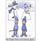 Vergessene Anniversary Square Sticker (Vorderseite)