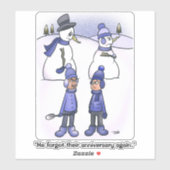 Vergessene Anniversary Square Sticker (Blatt)