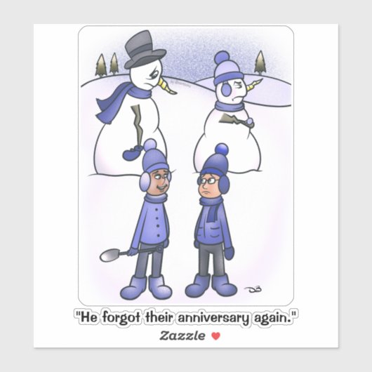 Vergessene Anniversary Square Sticker (Blatt)