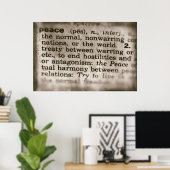 Vergessene Ereignisse - Frieden Poster (Heimbüro)