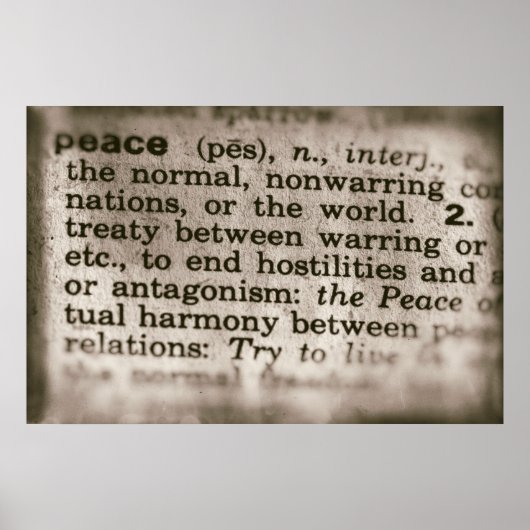 Vergessene Ereignisse - Frieden Poster (Vorne)