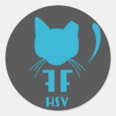 Vergessene Felines des HSV-Logo-Sheet "Stickers" Runder Aufkleber (Vorderseite)