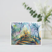 Vergessene Fußgängerpromenade Postkarte (Stehend Vorderseite)