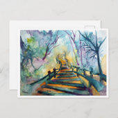 Vergessene Fußgängerpromenade Postkarte (Vorne/Hinten)