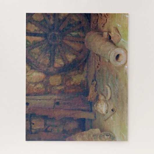 Vergessene Kanone im Schatten Puzzle (Vertikal)