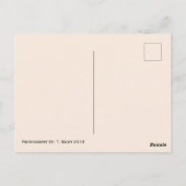 Vergessene Spuren Postkarte (Rückseite)