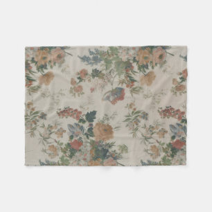 Vergessener Garten Vintage-Blumen Fleecedecke
