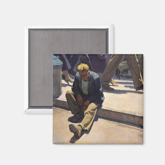 Vergessener Mann von Maynard Dixon Magnet (Vorderseite/Rückseite)