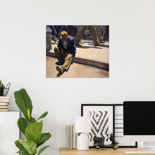 Vergessener Mann von Maynard Dixon Poster (Heimbüro)