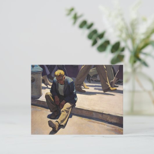 Vergessener Mann von Maynard Dixon Postkarte (Stehend Vorderseite)