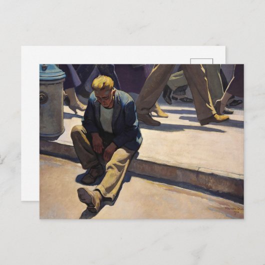 Vergessener Mann von Maynard Dixon Postkarte (Vorne/Hinten)