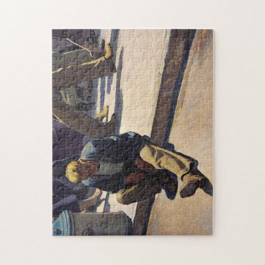 Vergessener Mann von Maynard Dixon Puzzle (Vertikal)