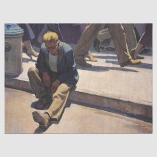Vergessener Mann von Maynard Dixon Seidenpapier
