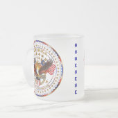 Vergessenes Doppellogo Amerikas nicht Mattglastasse (Vorderseite Links)