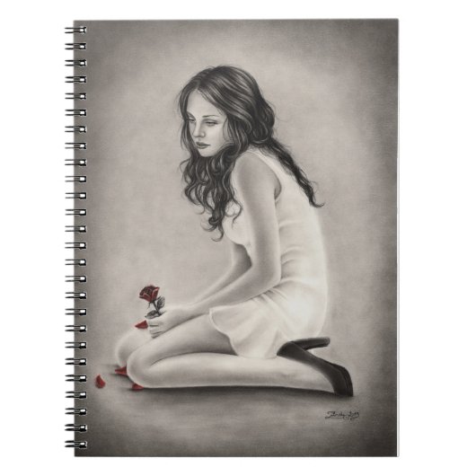 Vergessenes Rosen-Notizbuch Notizblock (Vorderseite)