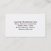 Vergessenes Zuhause Visitenkarte (Rückseite)