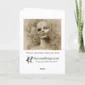 Vergessenheits-makabere Fantasie-Kunst-Gruß-Karte Karte (Rückseite)