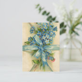 Vergessennots Postkarte (Stehend Vorderseite)