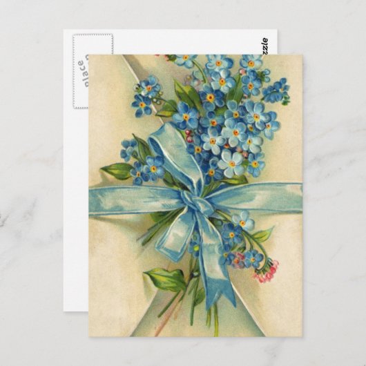 Vergessennots Postkarte (Vorne/Hinten)