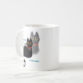 Vergessliche Black Cat Kaffee Tasse 11 oz (Vorderseite Links)