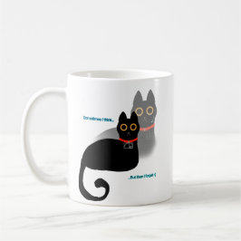 Vergessliche Black Cat Kaffee Tasse 11 oz