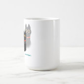 Vergessliche Black Cat Meme Coffee Tasse (Mittel)