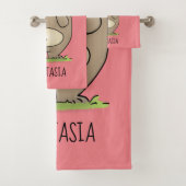 Vergesslicher, bezaubernder Hamster-Cartoon Badhandtuch Set (Insitu)