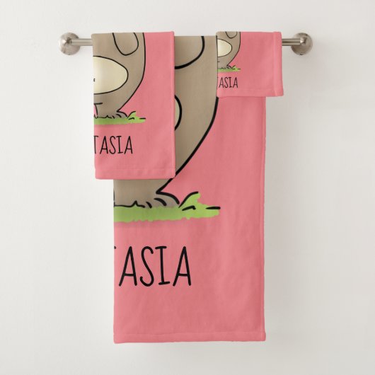 Vergesslicher, bezaubernder Hamster-Cartoon Badhandtuch Set (Insitu)