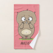 Vergesslicher, bezaubernder Hamster-Cartoon Badhandtuch Set (Handtuch)