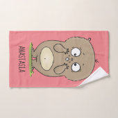 Vergesslicher, bezaubernder Hamster-Cartoon Badhandtuch Set (Handtuch)