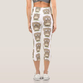 Vergesslicher, bezaubernder Hamster-Cartoon Capri Leggings (Rückseite)