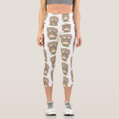 Vergesslicher, bezaubernder Hamster-Cartoon Capri Leggings (Vorderseite)