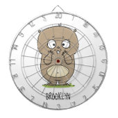 Vergesslicher, bezaubernder Hamster-Cartoon Dartscheibe (vorne)