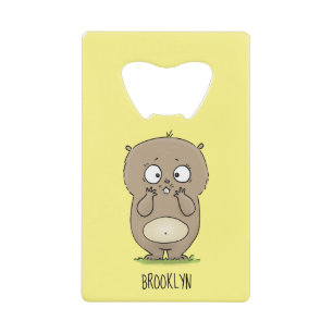 Vergesslicher, bezaubernder Hamster-Cartoon Geldbeutel Flaschenöffner