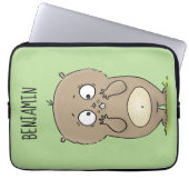 Vergesslicher, bezaubernder Hamster-Cartoon Laptopschutzhülle (Vorderseite)