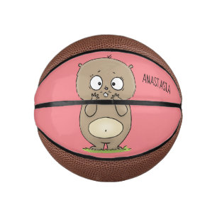 Vergesslicher, bezaubernder Hamster-Cartoon Mini Basketball