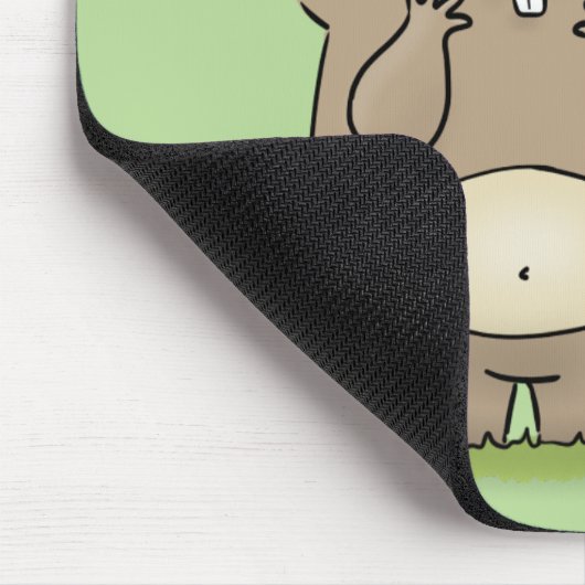 Vergesslicher, bezaubernder Hamster-Cartoon Mousepad (Ecke)