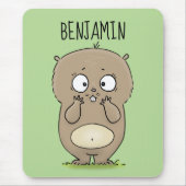 Vergesslicher, bezaubernder Hamster-Cartoon Mousepad (Vorne)