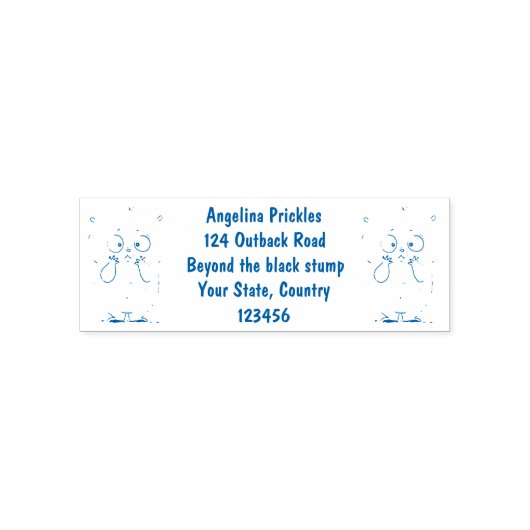 Vergesslicher, bezaubernder Hamster-Cartoon Permastempel (Design)