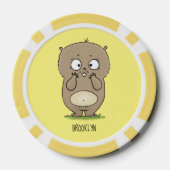 Vergesslicher, bezaubernder Hamster-Cartoon Pokerchips (Rückseite)