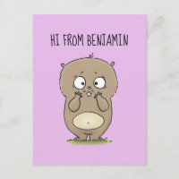 Vergesslicher, bezaubernder Hamster-Cartoon