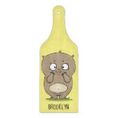 Vergesslicher, bezaubernder Hamster-Cartoon Schneidebrett (Vorderseite)