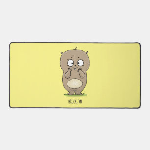 Vergesslicher, bezaubernder Hamster-Cartoon Schreibtischunterlage