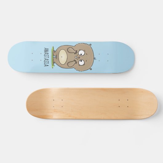 Vergesslicher, bezaubernder Hamster-Cartoon Skateboard (Horizontal)