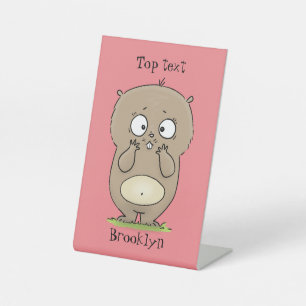 Vergesslicher, bezaubernder Hamster-Cartoon Sockelschild